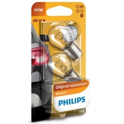 P27/7w lamp PHILIPS P21W Vision 12V/21W, 2 Stuk