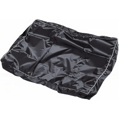 Housse de lit pour chien de remplacement Imperméable Tissu Oxford Lavable Amovible Fermeture éclair Feuille de housse de lit pour animal de compagnie pour la maison à l'intérieur XL 122x92x10cm noir