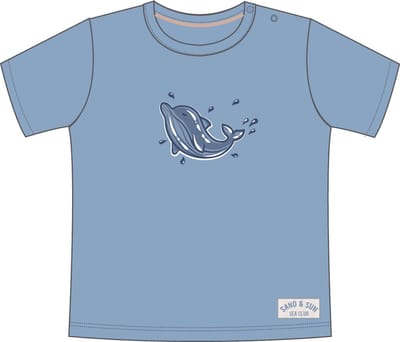 Frogs and Dogs - Dolfijn T-shirt | Forever Blue - Katoen - Maat 62