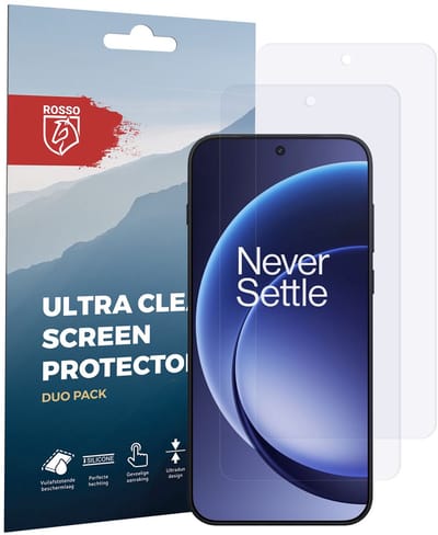Rosso Screen Protector Geschikt voor OnePlus 15 | Ultra Clear Duo Pack | TPU Folie | Case Friendly Beschermfolie | 2 Stuks