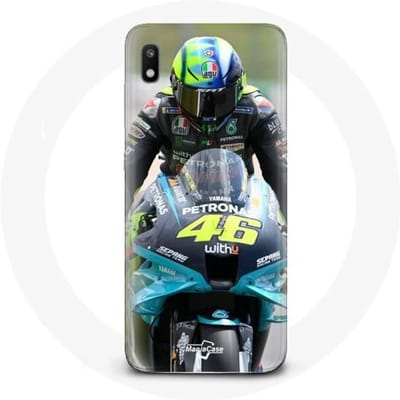Hoesje voor Samsung Galaxy A10 Valentino Rossi Motorcycle Racing Driver 46