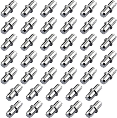Dailygoods- Plankdragers 40 Stuks - Plankdragers Cilindrisch - Eenvoudig te Installeren - Binnendiameter 5 mm - Lengte 16 mm - Duurzaam en Modern Ontwerp - Plankpennen