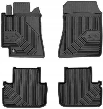 Frogum - No.77 - Automatten 3D - Geschikt voor LEXUS IS I Sedan (1998-2005) - 4-delig - TPE Rubber - Zwart