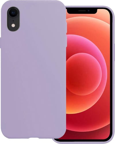 Hoesje Geschikt voor Apple iPhone XR - Sterk & Shockproof - Hoes Cover - Siliconen Case - Lila