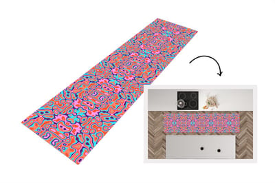 Keukenloper - Loper keuken - Patronen - Lavalamp - Abstract - 200x50 cm - Keukenloper vinyl