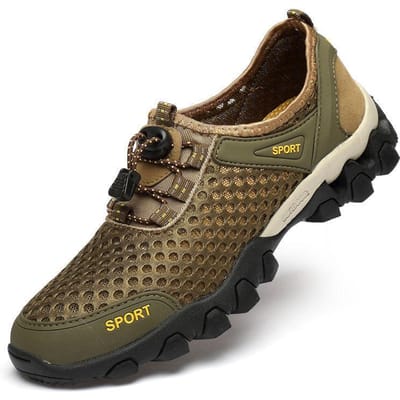 Heren Casual Tennissneakers Ademend Mesh Antislip Outdoor Mesh Schoenen Heren Wandelschoenen Klimmen Trekking Barefoot Sneakers 39 koffie