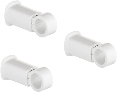 Handdoekradiator bevestigingsbeugels - Ø22 mm met stevige klem - 75 Kg draagvermogen - wit