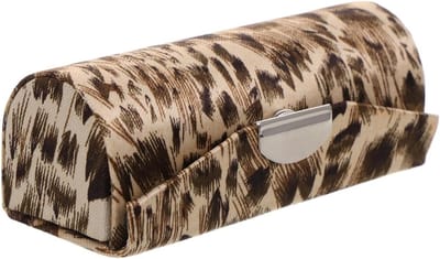 Leuke Leoparden Lipstickhouder met Spiegel - Draagbare Leeg Lipbalsem Container voor Vrouwen en Meisjes, Perfect voor Reizen en Cosmetica, 8.50X3.00X3.00CM