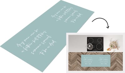 Keukenloper - Loper keuken - Papa - Voor hem - Vader cadeautjes - Quote - 120x50 cm - Keukenloper vinyl