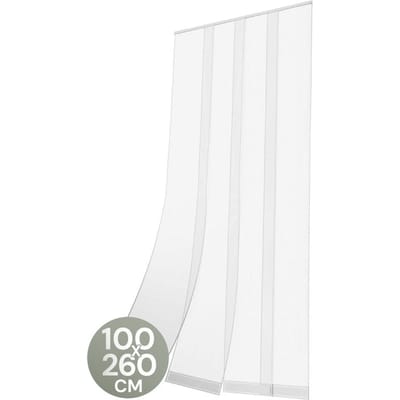 O'DADDY® Vliegengordijn Lamellenhor - 100x260 cm - Deurgordijn - Hordeur - Aanpasbaar Ontwerp - Glasvezel - Deurhor Wit