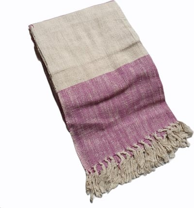 Plaid Katoen Picknickkleed Rose met franjes Strandlaken 180x125cm