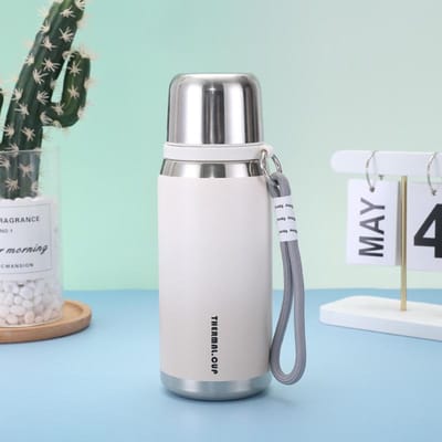 Gourde Sling Bounce Sports de Plein Air Grande Capacité Haut Niveau d'Apparence Tasse Thermos Voiture Acier Inoxydable Tasse Roma 800ml