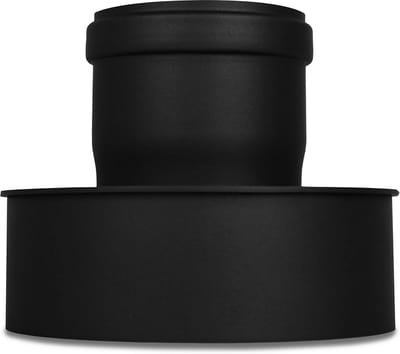 Verlengstuk Rookgasafvoer Ø 80 mm naar Ø 150 mm Zwart