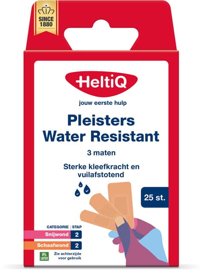 Heltiq Pleisters water resistant 3 maten 25 Stuks
