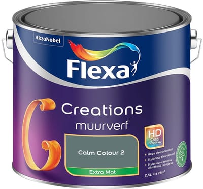 Flexa - Creations Muurverf Extra Mat - Calm Colour 2 - Mengverf - 2,5 L