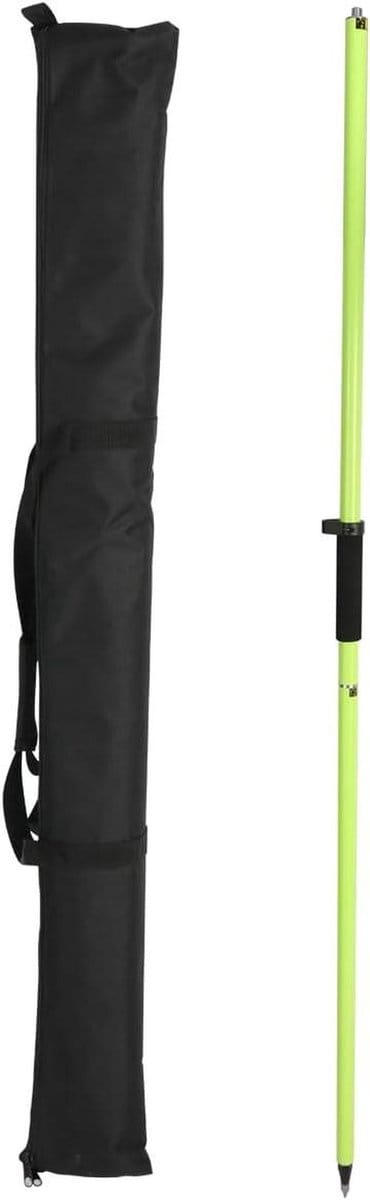 GPS Pool - Rover Staaf - Landmeetkunde Toepassing - Uitschuifbaar Aluminium - 2 Meter - Groen