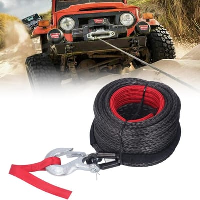 Robuust Touw 10mm x 30M voor Lieren en Slepen: Sterk Synthetisch Kabel met Haak