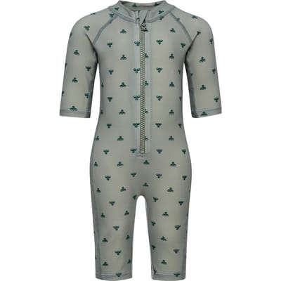 Hummel kinderzwempak Hmlmini Bee Aop Swimsuit 3/4 Sl 232508