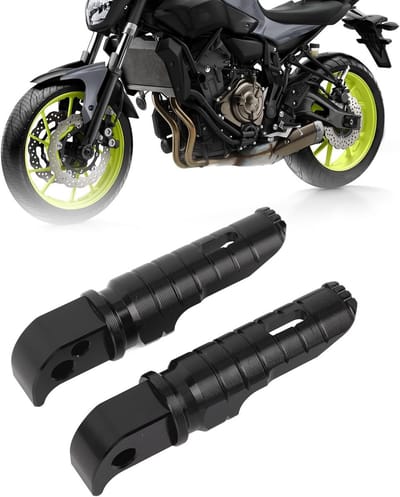 Vouwbare Voetsteunen voor Motoren, Passagiers Voetsteunen Achter, Aluminium Voetsteunen voor YZF R7 MT-07 MT-09 XSR 700 2021-2024, Comfort en Duurzaamheid