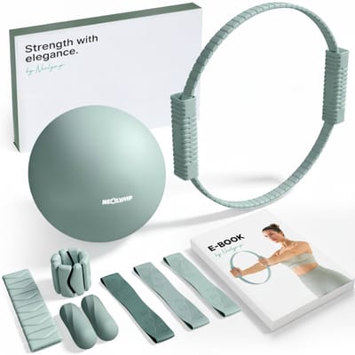 NEOLYMP Pilates Thuis Set – Complete Uitrusting met Bal, Ring & Gewichten