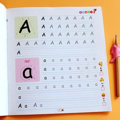 26 ABC Engels 3-6 Kinderen Kleuterschool Brief Kopiëerschrift Tekenen Baby Speelgoed Hand Schrijven Leren Gericht Speelgoed Voor