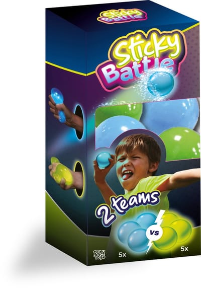 The Fun Factory Sticky Battle - Glow in the Dark Plakkende Ballen - 10 stuks