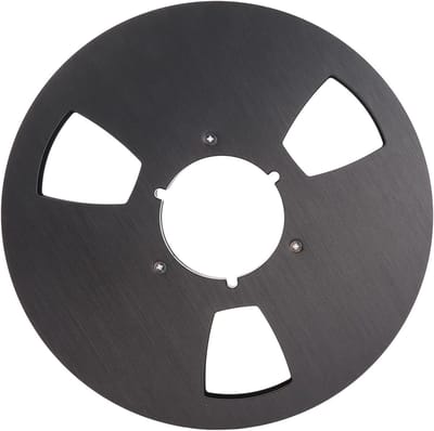 Lege Tape Spoel - Open Reel Spoel - Geluidsopname Herstellen - 3 Gaten Flens - 10 Inch - Zwart