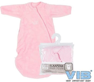 VIB® - Slaapzak Luxe Katoen - Roze - Babykleertjes - Baby cadeau - zwangerschap aankondiging - geboorte cadeau