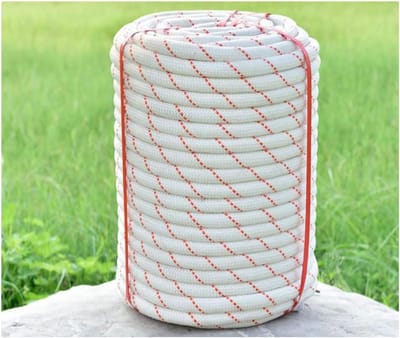 Gevlochten polyester touw - Sleeptouw Utility koord - Varen en kamperen - Dubbel gevlochten kern - 18 mm 20 meter