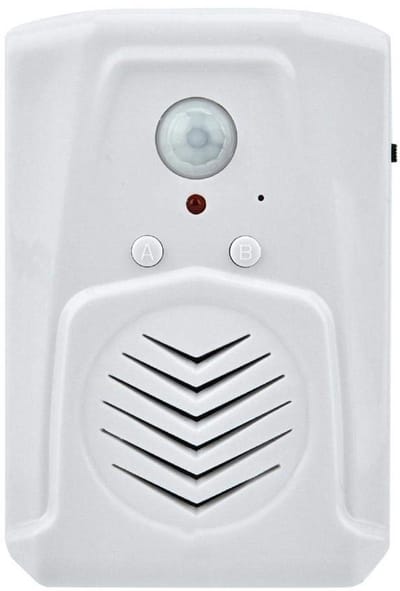 By shayne - Bewegingssensor-alarm - Infrarood deurbel - USB/batterij-aangedreven - Welkom geluid - 4 meter bereik - Geschikt voor alle elektronische .