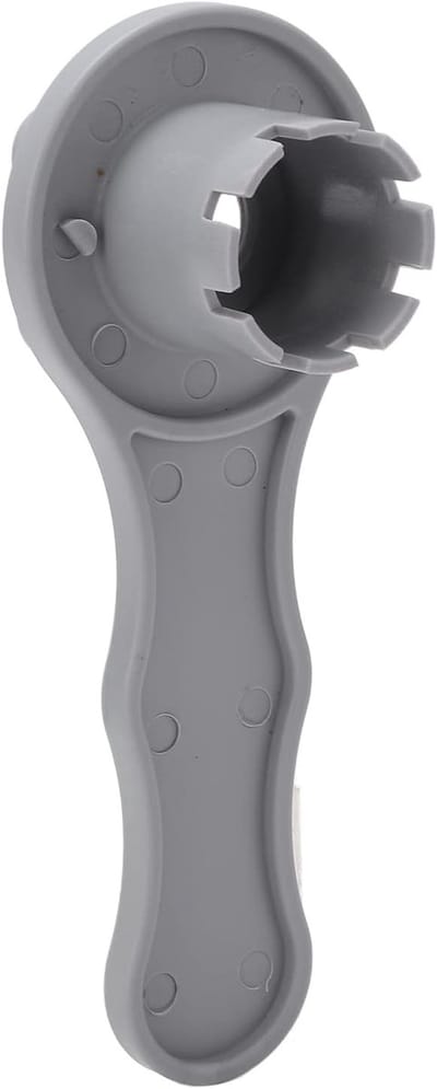 Luchtklepsleutel - Ventielsleutel PVC - Opblaasboot Reparatie - 8-Tands Ontwerp - 10 cm - Grijs