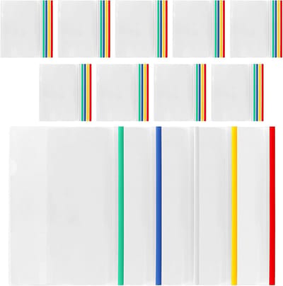 50 Stuks A4 Sliding Bar Binders - Plastic Rapporthoezen, Transparante Documentmappen voor Kantoor en Thuisgebruik