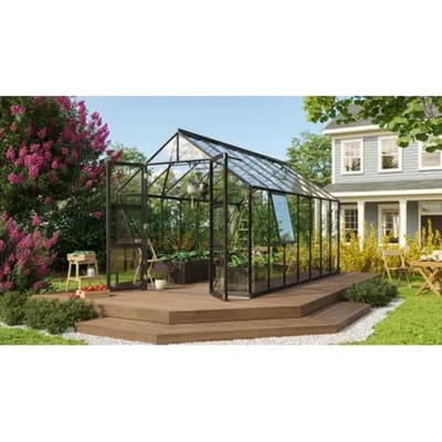 Vitavia Tuinkas Olymp 11500 - Veiligheidsglas 3mm - Zwart - 257x449x254cm