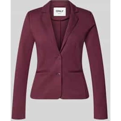 Slim fit korte blazer van viscosemix model 'POPTRASH'