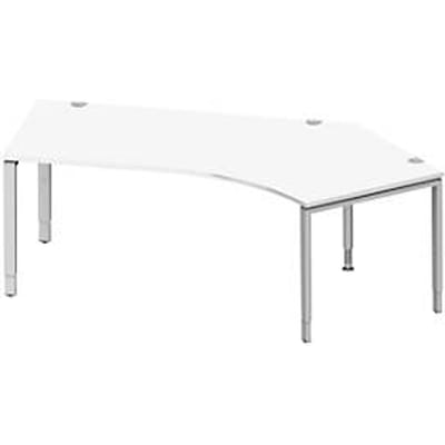 Schäfer Shop Genius hoekbureau MODENA FLEX 135°, aanbouw rechts, B 2165 mm, , wit
