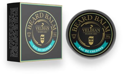 Velihan Beardcare - Baardbalsem Eau De Cologne 30g - Baard wax - Baard styling crème - Baardverzorging - Baard balsem - Baard balsem korte en lange Baard - Baardverzorging mannen