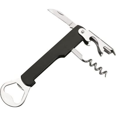Tire-Bouchon/Décapsuleur - IBILI - 784700 - Aluminium - Noir - 14 x 3 x 1 cm noir