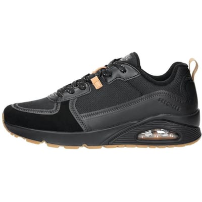 Skechers Uno - Layover Sneakers Laag - Zwart