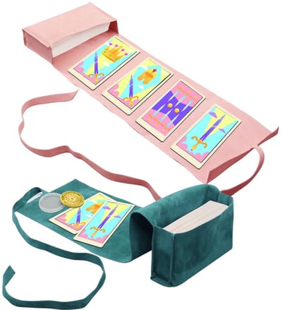 Dailygoods- Tarottassen Set van 3 - Tarotaccessoires - Kaarthouder - Stof - Oracle Deck - Geschikt voor tarotkaarten