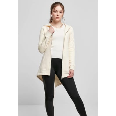 Urban Classics - Sweat Parka Vest met rits - XS - Creme