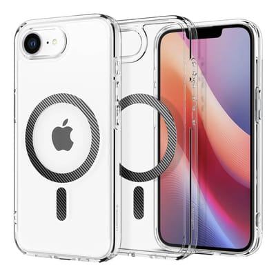 Spigen Ultra Hybrid Backcover geschikt voor MagSafe geschikt voor iPhone 17e / 16e - Carbon Fiber