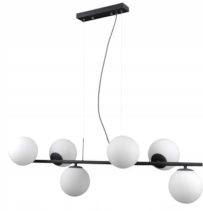 Raddi Hanglamp Zwart 6-Lichts Glas - Modern Design