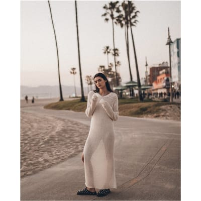 Mikuta The White Open Longsleeve Dress Size: XS | Midi Dresses Outlet | Dames | Wit