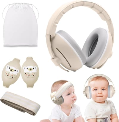 Oordoppen voor Baby's en Kinderen, Geluiddemping 25 dB, Verstelbaar en Lichtgewicht, Ideaal voor Vliegtuig, Feestjes en Reizen, Comfortabele Pasvorm