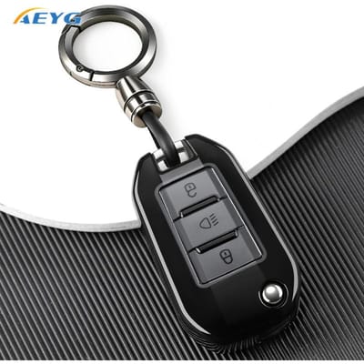 Pour Peugeot 208 308 408 508 2008 3008 4008 5008 Pour Citroën C3 C4 Cactus C6 C8 Étui de Clé de Voiture Housse Porte-clés Accessoires d'Intérieur gray
