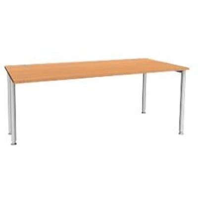 Schäfer Shop  Genius Bureautafel MODENA FLEX, breedte 1800 mm, aan een zijde ingekort, beuken