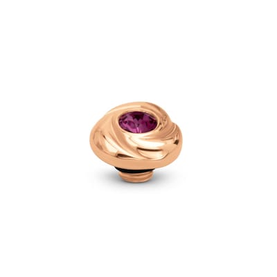 Melano Vivid Rosette Steentje Dark Rose | Rosé