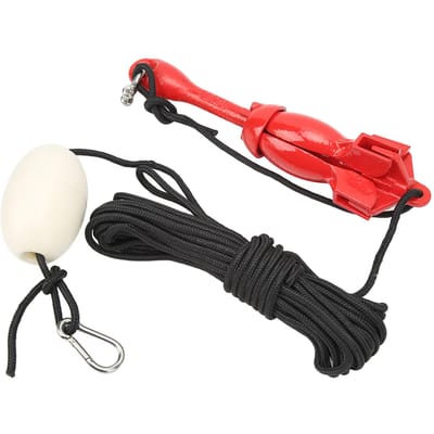 Ancre de Bateau avec Corde de Remorquage de 39,4 pieds Sac de Transport Ancre Grappin Pliable en Acier au Carbone pour Kayak Marine