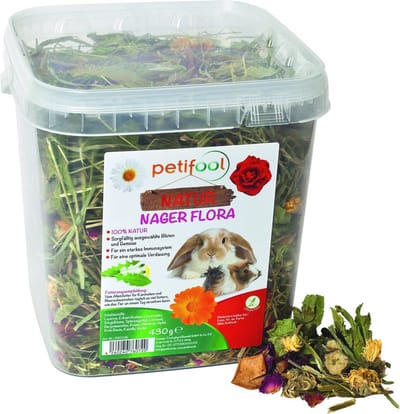 Volledig Natuurlijke Knaagdier Voeding 430g - Gezond Voer voor Konijnen en Cavia's - 100% Natuur en Diervriendelijk