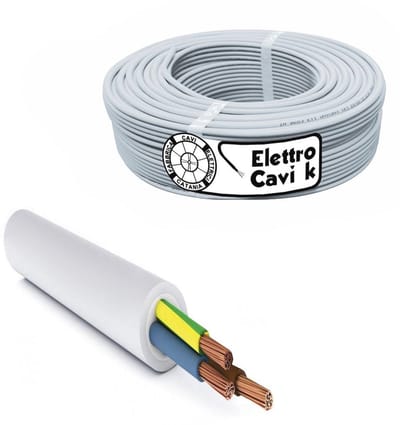 Dubbele slang voor buiten 3G1,5 mm² 3-polig - 50 meter Installatiedraad